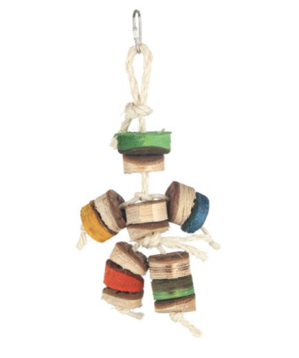 Adventure Bound Kabob Man Soft Wood Parrot Toy